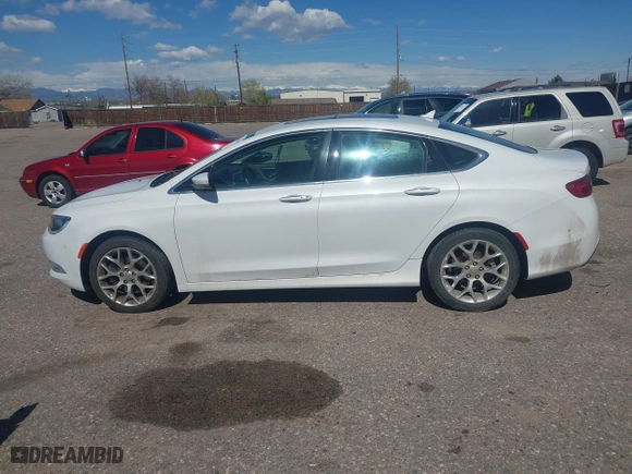 2015 Chrysler 200 C with VIN 1C3CCCEG8FN624043, listed as a IAAI auction lot 42045910 with 96,143 mi miles. Bid and sale history available at carsss.com. Image 14.