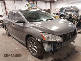 2015 Nissan Sentra S with VIN 3N1AB7AP1FY343386, listed as a IAAI auction lot 41447807 with 87,700 mi miles and . Bid and sale history available at DreamBid. Image 1.