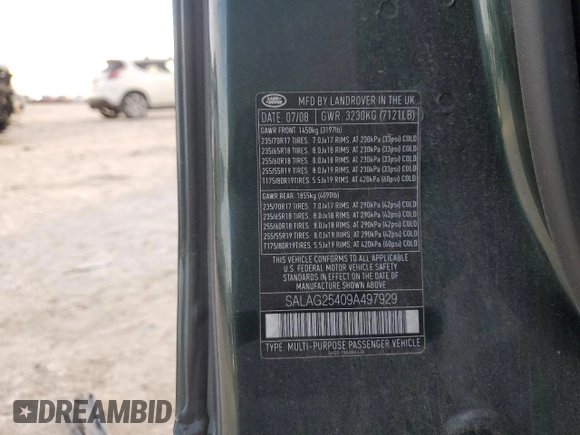 2009 Land Rover LR3 HSE z VIN SALAG25409A497929, wystawiony jako Copart lot #83253644 z przebiegiem 173 047 mil mil oraz Tytuł czysty. Historia ofert i sprzedaży dostępna na DreamBid. Obrazek 13.