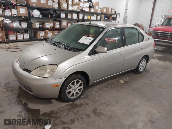 2002 Toyota Prius with VIN JT2BK18U020054717, listed as a IAAI auction lot 41358106 with 264,098 mi miles. Bid and sale history available at carsss.com. Image 2.