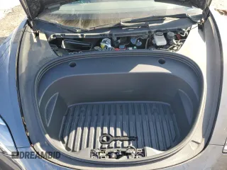 2023 Tesla Model 3 with VIN 5YJ3E1EA3PF541593, listed as a Copart auction lot 43926455 with 26,593 mi miles and Salvage title. Bid and sale history available at DreamBid. Image 12.