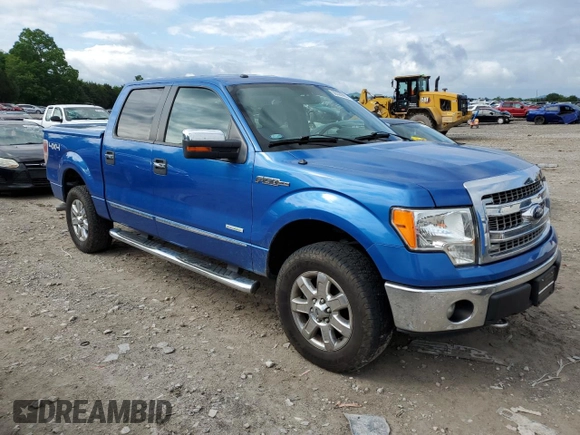 2013 Ford F-150 XL with VIN 1FTFW1ET4DKE90681, listed as a Copart auction lot 56385965 with 165,328 mi miles and Salvage title. Bid and sale history available at DreamBid. Image 4.