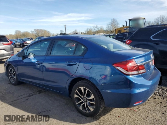 2015 Honda Civic EX with VIN 19XFB2F86FE220529, listed as a Copart auction lot 50651125 with 105,982 mi miles and Salvage Title. Bid and sale history available at DreamBid. Image 2.