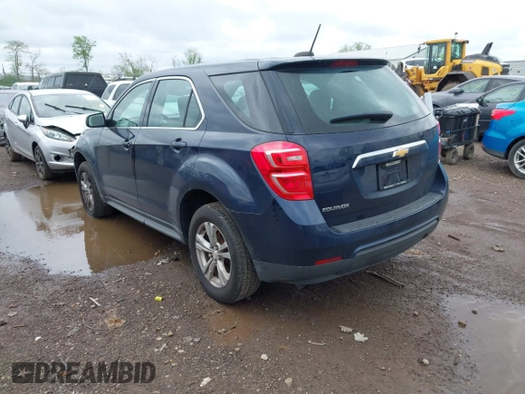2017 Chevrolet Equinox LS with VIN 2GNALBEK3H1545120, listed as a IAAI auction lot 42132802 with 449,913 mi miles. Bid and sale history available at carsss.com. Image 3.