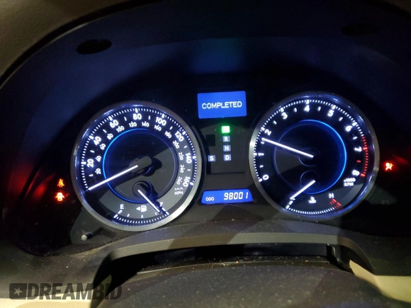 2012 Lexus IS 250 with VIN JTHBF5C22C5166690, listed as a Copart auction lot 46827125 with 98,001 mi miles and Salvage Title. Bid and sale history available at DreamBid. Image 9.