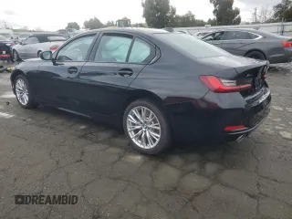 2023 BMW 3 Series 330i xDrive with VIN 3MW89FF0XP8D57640, listed as a Copart auction lot 45045985 with 24,368 mi miles and Salvage Title. Bid and sale history available at carsss.com. Image 2.