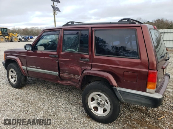 2000 Jeep Cherokee with VIN 1J4FT48S6YL200707, listed as a Copart auction lot 44689105 with 80,484 mi miles and Salvage title. Bid and sale history available at DreamBid. Image 2.