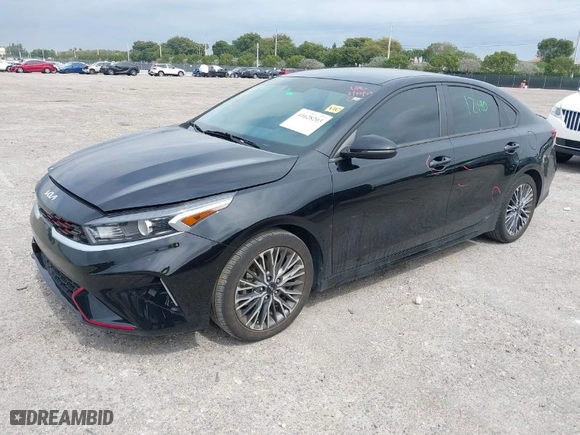 2023 Kia Forte GT-Line with VIN 3KPF54AD4PE578740, listed as a IAAI auction lot 41628203 with 35,590 mi miles. Bid and sale history available at carsss.com. Image 2.