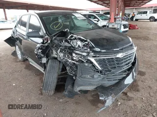 2024 Chevrolet Equinox LS with VIN 3GNAXHEG1RL142689, listed as a IAAI auction lot 41797893 with 13,335 mi miles and . Bid and sale history available at DreamBid. Image 1.
