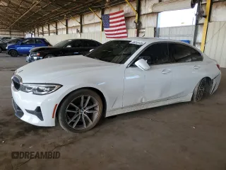 2019 BMW 3 Series 330i z VIN WBA5R1C5XKAJ99447, wystawiony jako Copart lot #58203135 z przebiegiem 112 919 mil mil oraz Szkoda całkowita • Salvage title. Historia ofert i sprzedaży dostępna na DreamBid. Obrazek 1.