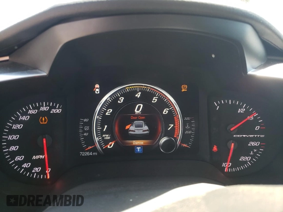 2016 Chevrolet Corvette 1LT with VIN 1G1YB2D79G5103438, listed as a Copart auction lot 48752024 with 72,264 mi miles. Bid and sale history available at carsss.com. Image 9.