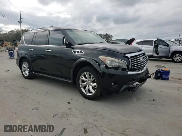 2012 Infiniti QX56 8-passenger with VIN JN8AZ2ND8C9715923, listed as a Copart auction lot 79192944 with 250,177 mi miles and Salvage Title. Bid and sale history available at carsss.com. Image 11.
