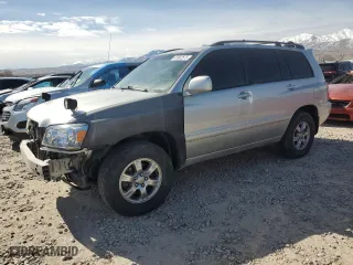 2004 Toyota Highlander with VIN JTEEP21A740038833, listed as a Copart auction lot 47662575 with 0 mi miles and Salvage Title. Bid and sale history available at carsss.com. Image 1.