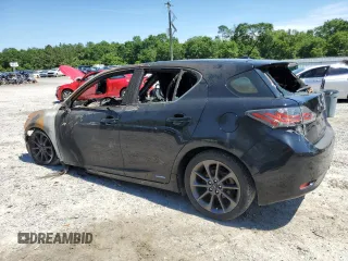 2012 Lexus CT 200h with VIN JTHKD5BH1C2081837, listed as a Copart auction lot 55655115 with Not provided miles and Salvage title. Bid and sale history available at DreamBid. Image 2.