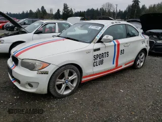 2013 BMW 1 Series 128i z VIN WBAUP9C50DVS95728, wystawiony jako Copart lot #87111904 z przebiegiem 92 304 mil mil oraz Czysty tytuł • Clean title. Historia ofert i sprzedaży dostępna na DreamBid. Obrazek 1.