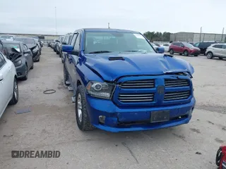 2014 Ram 1500 Sport z VIN 1C6RR6MT9ES454562, wystawiony jako IAAI lot #41633751 z przebiegiem 104 835 mil mil oraz . Historia ofert i sprzedaży dostępna na DreamBid. Obrazek 1.
