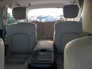 2023 Nissan Armada Platinum with VIN JN8AY2DA4P9404361, listed as a Copart auction lot 80467804 with 8,026 mi miles and Salvage Title. Bid and sale history available at carsss.com. Image 9.