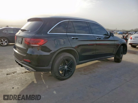2022 Mercedes-Benz GLC 300 with VIN W1N0G8EB4NV344065, listed as a Copart auction lot 48241895 with 22,024 mi miles and Salvage Title. Bid and sale history available at DreamBid. Image 3.