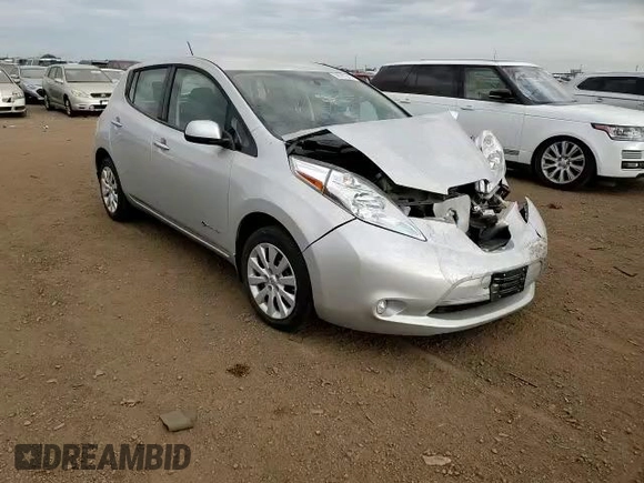 2016 Nissan LEAF S with VIN 1N4BZ0CP6GC313575, listed as a Copart auction lot 58181543 with 0 mi miles. Bid and sale history available at carsss.com. Image 11.