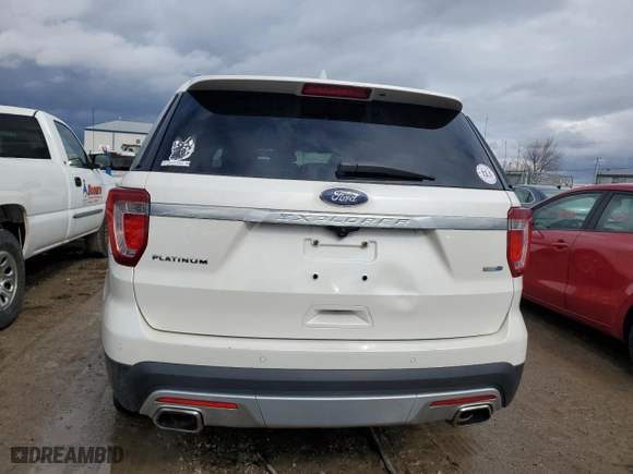 2017 Ford Explorer Platinum with VIN 1FM5K8HT5HGA00782, listed as a Copart auction lot 46966625 with 154,738 mi miles and Clean Title. Bid and sale history available at carsss.com. Image 6.