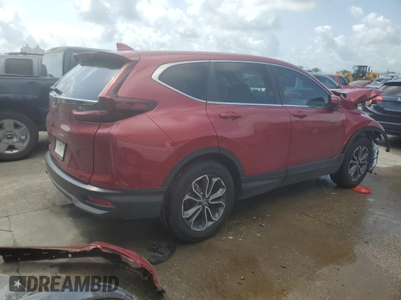 2022 Honda CR-V EX-L with VIN 5J6RW1H84NA014582, listed as a Copart auction lot 53971255 with Not Provided miles and Salvage Title. Bid and sale history available at carsss.com. Image 3.