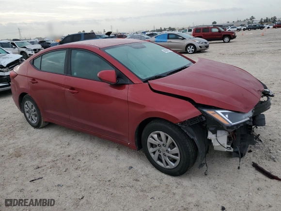 2019 Hyundai Elantra SE with VIN KMHD74LFXKU888767, listed as a Copart auction lot 48299725 with 69,182 mi miles and Salvage Title. Bid and sale history available at carsss.com. Image 4.