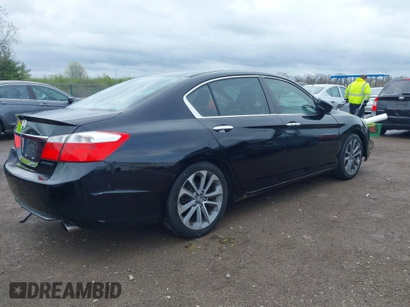 2014 Honda Accord Sport with VIN 1HGCR2F59EA270980, listed as a IAAI auction lot 41954935 with 130,041 mi miles and . Bid and sale history available at DreamBid. Image 4.