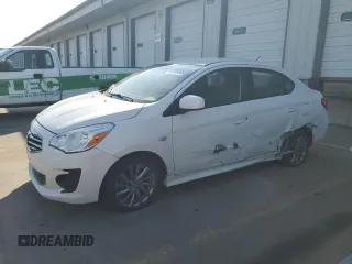 2018 Mitsubishi Mirage ES z VIN ML32F3FJ1JHF11802, wystawiony jako Copart lot #57473345 z przebiegiem 43 509 mil mil oraz Szkoda całkowita • Salvage title. Historia ofert i sprzedaży dostępna na DreamBid. Obrazek 1.