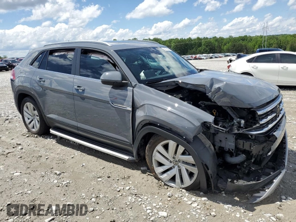 2021 Volkswagen Atlas SE with VIN 1V2JC2CA6MC227031, listed as a Copart auction lot 56779895 with 36,179 mi miles and Salvage title. Bid and sale history available at DreamBid. Image 4.