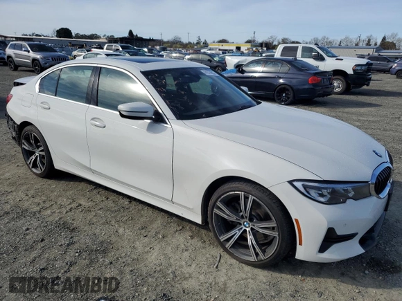 2021 BMW 3 Series 330e with VIN 3MW5P7J03M8B51206, listed as a Copart auction lot 44314965 with 50,110 mi miles and Salvage Title. Bid and sale history available at carsss.com. Image 4.