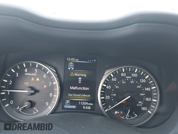 2023 Infiniti Q50 Luxe with VIN JN1EV7BP6PM512345, listed as a IAAI auction lot 42388297 with 11,204 mi miles and . Bid and sale history available at DreamBid. Image 7.
