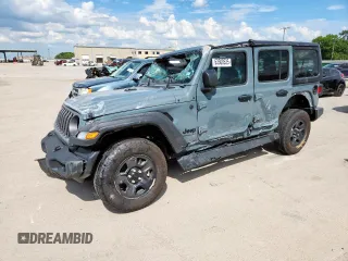 2025 Jeep Wrangler Sport with VIN 1C4PJXDN8SW541064, listed as a Copart auction lot 63308535 with Not provided miles and Salvage title. Bid and sale history available at DreamBid. Image 1.