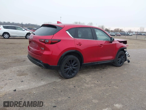 2022 Mazda CX-5 2.5 Turbo with VIN JM3KFBAY3N0622971, listed as a IAAI auction lot 40957512 with 25,084 mi miles and . Bid and sale history available at carsss.com. Image 4.