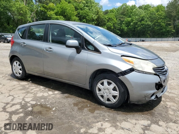 2014 Nissan Note S with VIN 3N1CE2CPXEL353071, listed as a Copart auction lot 56045695 with 88,804 mi miles and Salvage title. Bid and sale history available at DreamBid. Image 4.