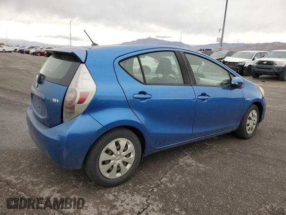 2012 Toyota Prius One with VIN JTDKDTB37C1003014, listed as a Copart auction lot 48722525 with 197,891 mi miles and Salvage Title. Bid and sale history available at carsss.com. Image 3.