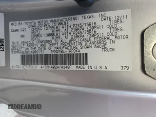 2012 Toyota Tacoma with VIN 5TFPX4EN8CX009191, listed as a Copart auction lot 77690044 with Not Provided miles and Salvage Title. Bid and sale history available at DreamBid. Image 12.