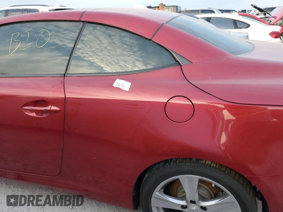 2012 Lexus IS 250 C with VIN JTHFF2C28C2523081, listed as a Copart auction lot 75138684 with Not provided miles and Salvage title. Bid and sale history available at DreamBid. Image 12.
