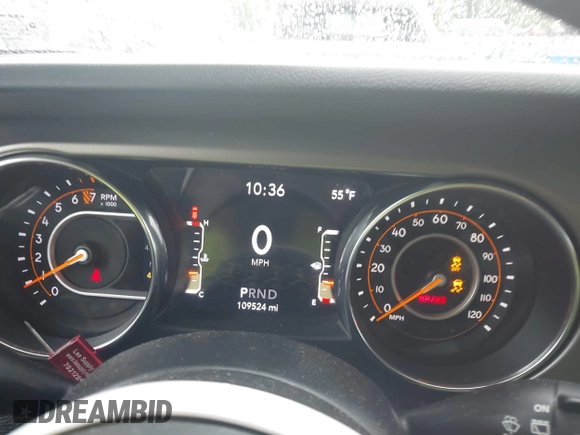 2019 Jeep Wrangler Unlimited Sport S with VIN 1C4HJXDG3KW504364, listed as a IAAI auction lot 42350748 with 109,524 mi miles and . Bid and sale history available at DreamBid. Image 7.
