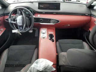 2022 Genesis GV70 Sport with VIN KMUMCDTC8NU022430, listed as a Copart auction lot 42189715 with 8,291 mi miles and Salvage title. Bid and sale history available at DreamBid. Image 8.