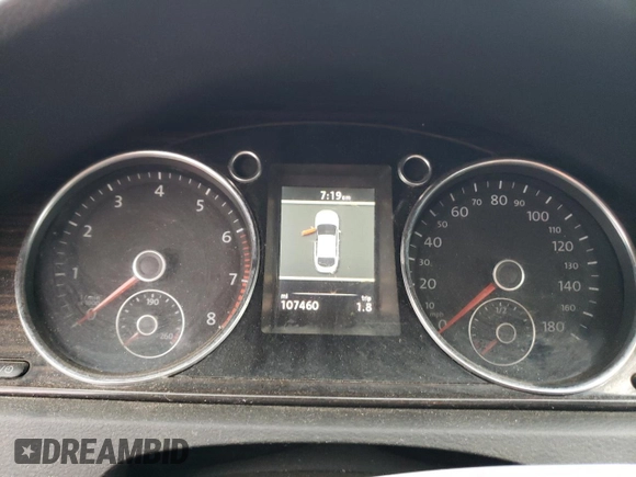 2013 Volkswagen CC VR6 Executive 4Motion with VIN WVWGU7AN3DE549819, listed as a Copart auction lot 82695714 with 107,460 mi miles and Non Repairable. Bid and sale history available at carsss.com. Image 9.