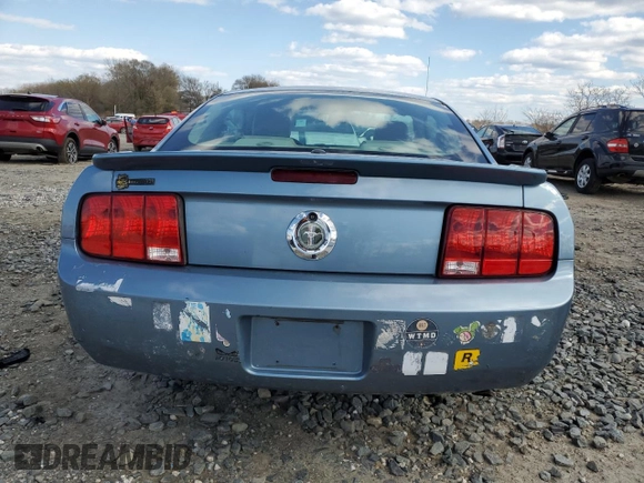 2007 Ford Mustang Deluxe with VIN 1ZVFT80N075264020, listed as a Copart auction lot 50575815 with 99,728 mi miles and Salvage Title. Bid and sale history available at carsss.com. Image 6.
