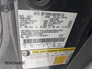2015 Ford Expedition Max Limited with VIN 1FMJK1KT3FEF49677, listed as a IAAI auction lot 42114322 with 130,649 mi miles. Bid and sale history available at carsss.com. Image 9.