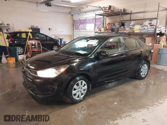 2021 Kia Rio LX with VIN 3KPA24AD9ME385515, listed as a IAAI auction lot 38404411 with 79,615 mi miles. Bid and sale history available at carsss.com. Image 18.