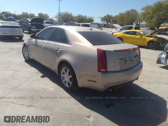 2008 Cadillac CTS RWD w/1SB with VIN 1G6DR57V280215349, listed as a IAAI auction lot 41363001 with 163,868 mi miles. Bid and sale history available at carsss.com. Image 3.