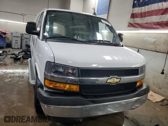 2023 Chevrolet Express Cargo with VIN 1GCWGAFP8P1197522, listed as a Copart auction lot 50069825 with Not provided miles and Salvage title. Bid and sale history available at DreamBid. Image 5.