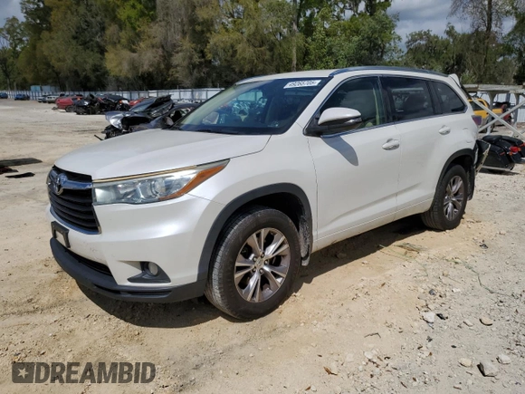 2015 Toyota Highlander XLE z VIN 5TDJKRFH4FS140378, wystawiony jako Copart lot #49265705 z przebiegiem 113 723 mil mil oraz Szkoda całkowita • Salvage title. Historia ofert i sprzedaży dostępna na DreamBid. Obrazek 1.