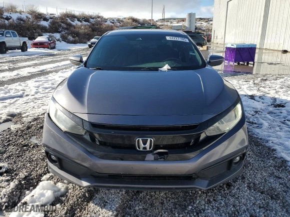 2019 Honda Civic Sedan Sport with VIN 2HGFC2F82KH506102, listed as a Copart auction lot 44227105 with 107,452 mi miles and Salvage Title. Bid and sale history available at carsss.com. Image 5.