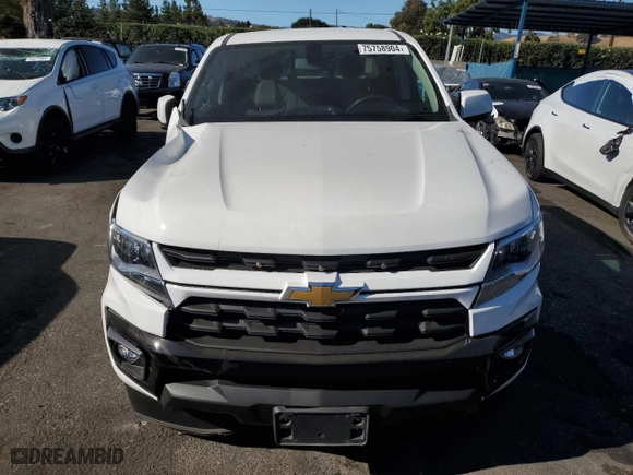 2022 Chevrolet Colorado 2WD LT with VIN 1GCGSCEA5N1108501, listed as a Copart auction lot 75758904 with 18,661 mi miles and Salvage Title. Bid and sale history available at carsss.com. Image 5.