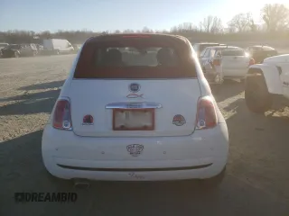 2013 FIAT 500 Pop with VIN 3C3CFFDR7DT741833, listed as a Copart auction lot 46635955 with 213,007 mi miles and Salvage Title. Bid and sale history available at carsss.com. Image 6.