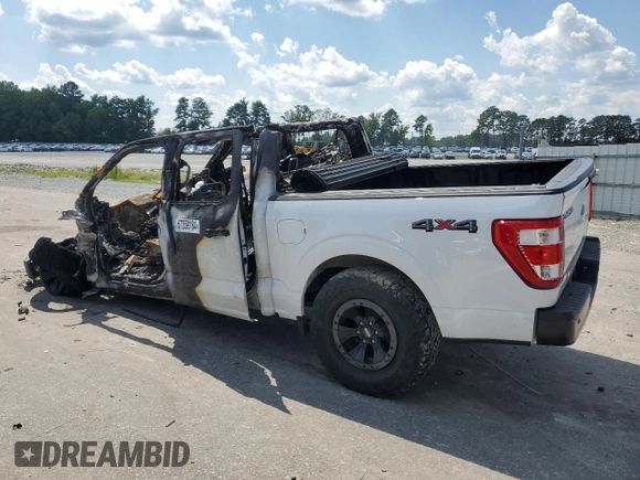 2023 Ford F-150 XL with VIN 1FTEW1EB1PKE67737, listed as a Copart auction lot 67359184 with 0 mi miles and Salvage Title. Bid and sale history available at carsss.com. Image 2.